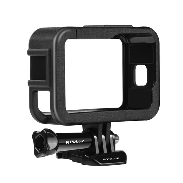 PULUZ Chargeable PA Frame Mount Protective Case Cage with Cold Shoe Base Slot for Gopro HERO10 / 9 Black(Black)