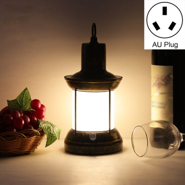 HT-TD1W33 Retro LED Charging Bar Decorative Atmosphere Lamp, Style:B-Warm White(AU Plug)