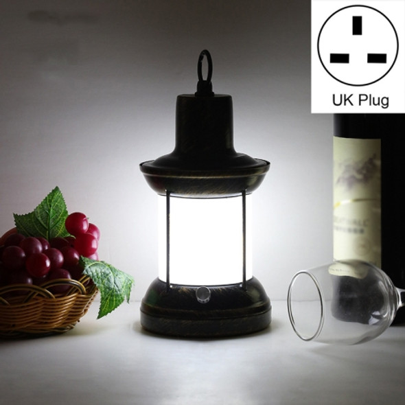 HT-TD1W33 Retro LED Charging Bar Decorative Atmosphere Lamp, Style:B-White Light(UK Plug)