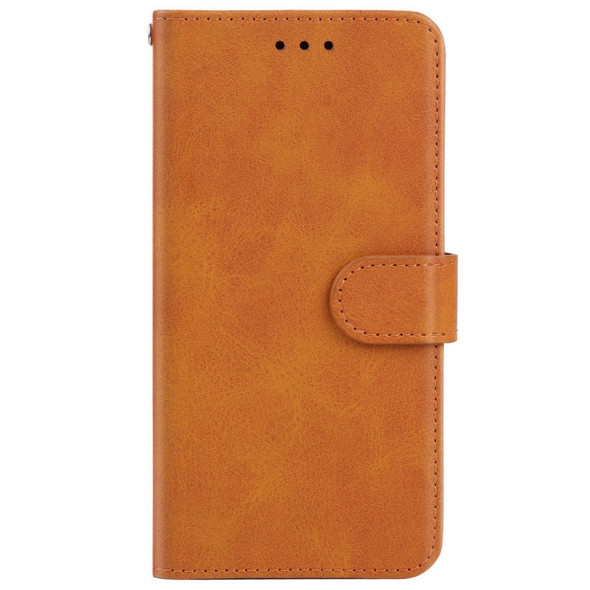 Leather Phone Case For Wiko T3(Brown)