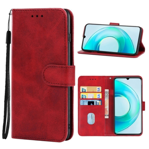 Leather Phone Case For Wiko T3(Red)