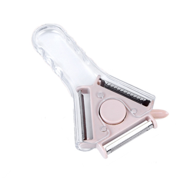 2 PCS 3 in 1 Peeler Vegetable And Fruit Peeler(Pink)