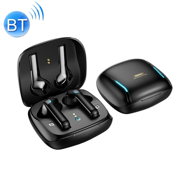 REMAX TWS-40 True Wireless Music Gaming Bluetooth Earphone(Black)