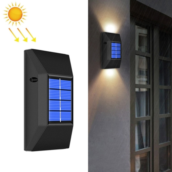 Outdoor Decorative Waterproof Solar Wall Light, Spec: 6 LEDs Warm Light