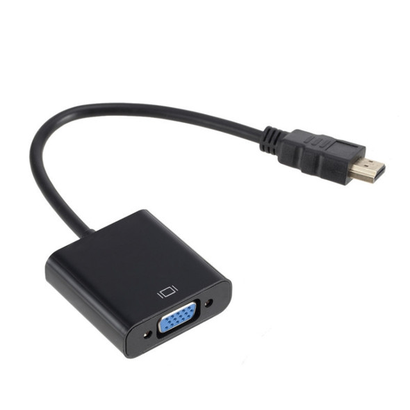 ZHQ007 HD 1080P HDMI to VGA Converter(Black)