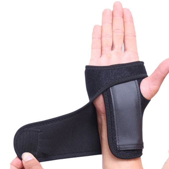 Sports Steel Plate Wrist Protector Detachable And Adjustable Fracture Wrist Protector, Specification: No Logo Type (Right Hand)(Black)