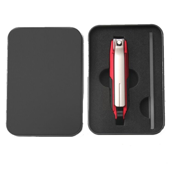 Anti-splash Nail Clippers Multifunctional Mobile Phone Holder Nail Clippers,Style: Red Suit