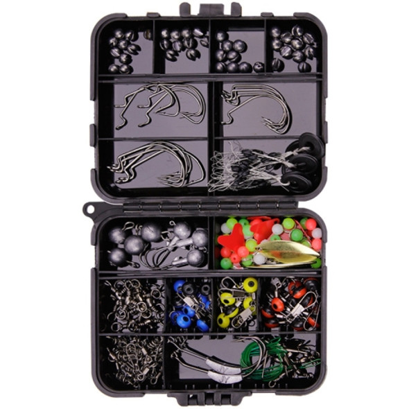 213 PCS / Set Road Squid Hook Accessories Set(026 Black Box)