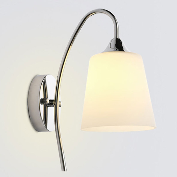 Bedroom Bedside Wall Lamp Indoor LED Lamp, Power Source:5W Warm Light(2021 Chrome Flat Mouth)