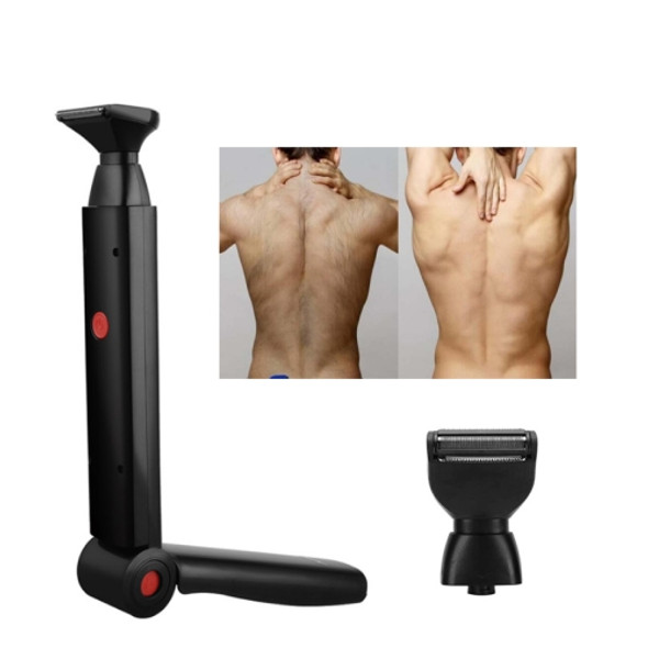 B7 2-in-1 USB Rechargeable Electric Shaver Back Shaver(Black)