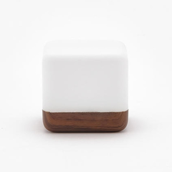 Square Flip Polyhedral Timing Night Light(Dark Wood Grain)