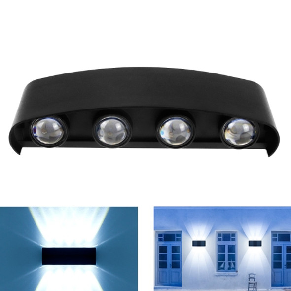 8 LEDs Garden Aluminum Double Head Wall Light(White Light)