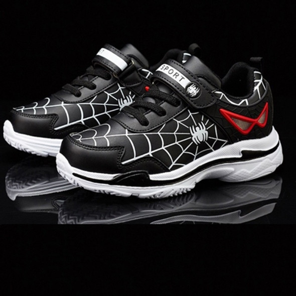 Children Sport Fashion Travel Casual Running Shoes (Color:Black Size:31)