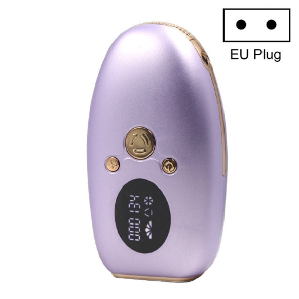 IPL02 Quartz Tube Freezing Point Full Body Laser Hair Removal Device For Women, Specification:EU Plug(Purple)