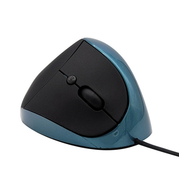 JSY-05 6 Keys Wired Vertical Mouse Ergonomics Brace Optical Mouse(Blue)