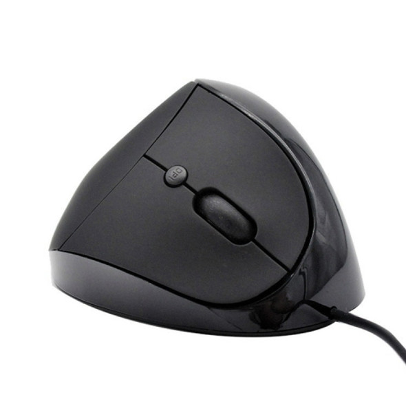 JSY-05 6 Keys Wired Vertical Mouse Ergonomics Brace Optical Mouse(Black)