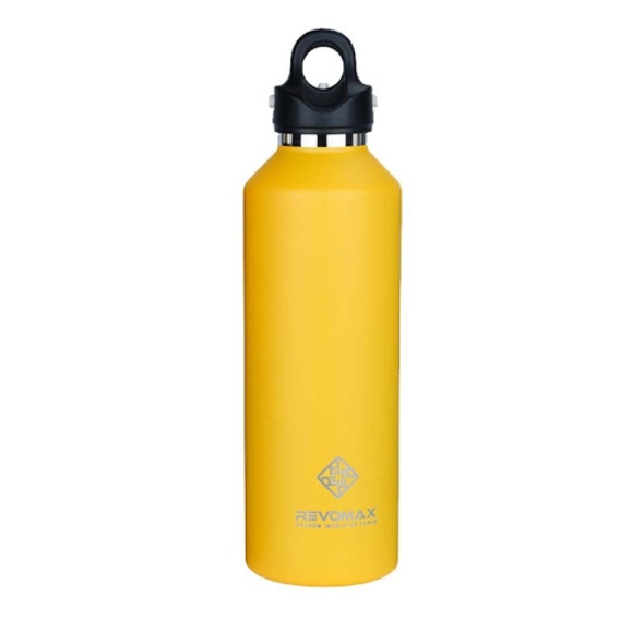 REVOMAX Stainless Steel Vacuum Flask Outdoor Car Vacuum Flask, Capacity： 950ml (Sunflower Yellow)