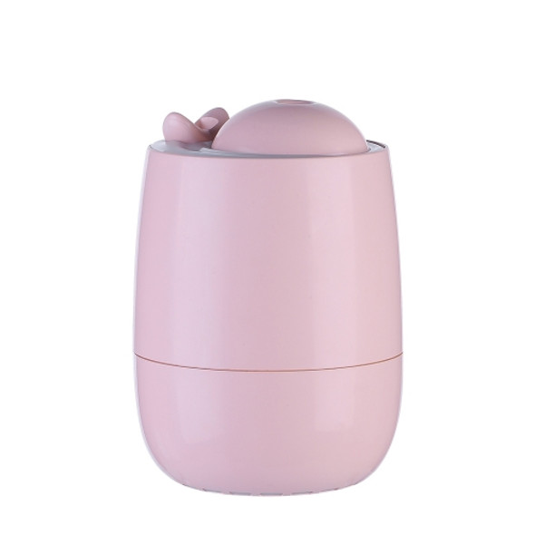 BD-918 3 in 1 Multi-Function USB Plug-In Fan Night Light Air Humidifier(Pink)