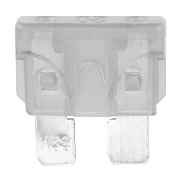 100 PCS Auto Mini Blade Fuse, DC12V 25A(Transparent)