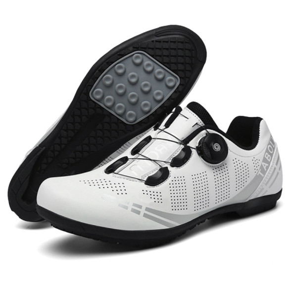 T27 Cycling Breathable Power-Assisted Mountain Bicycle Shoes, Size: 36(Rubber-White)