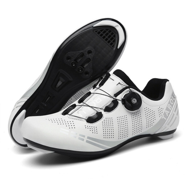 T27 Cycling Breathable Power-Assisted Mountain Bicycle Shoes, Size: 44(Highway-White)