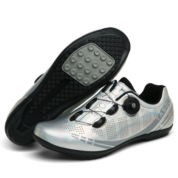 T27 Cycling Breathable Power-Assisted Mountain Bicycle Shoes, Size: 41(Rubber-Silver)