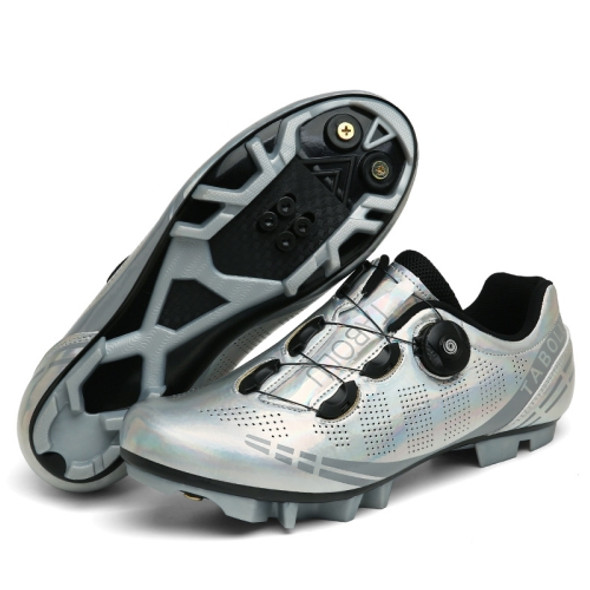 T27 Cycling Breathable Power-Assisted Mountain Bicycle Shoes, Size: 40(Mountain-Silver)