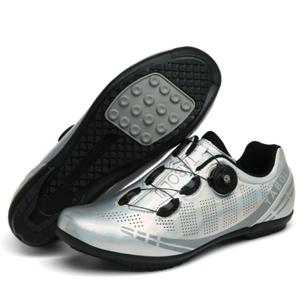 T27 Cycling Breathable Power-Assisted Mountain Bicycle Shoes, Size: 40(Rubber-Silver)