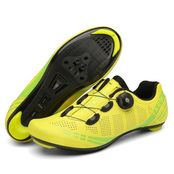 T27 Cycling Breathable Power-Assisted Mountain Bicycle Shoes, Size: 39(Highway-Yellow)
