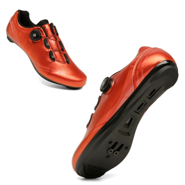 A35 Riding-Assisted Dazzle Color Bicycle Shoes, Size: 44(Highway-Red)