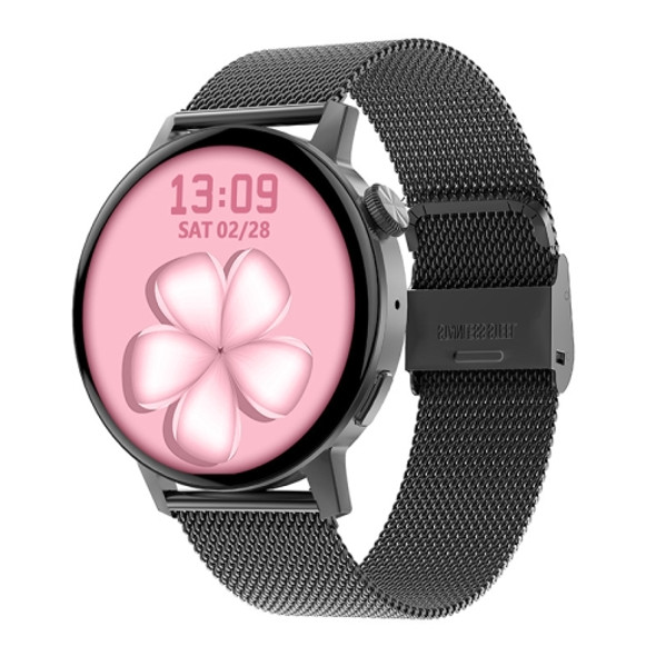 DT3 Mini 1.19 inch Steel Watchband Color Screen Smart Watch(Black)