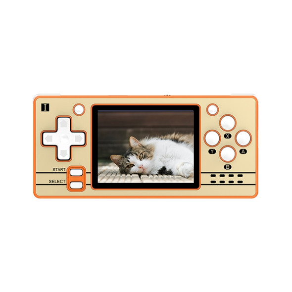 Q20 16GB 2.4-Inch Screen Linux OS Mini Handheld Game Console(Orange)