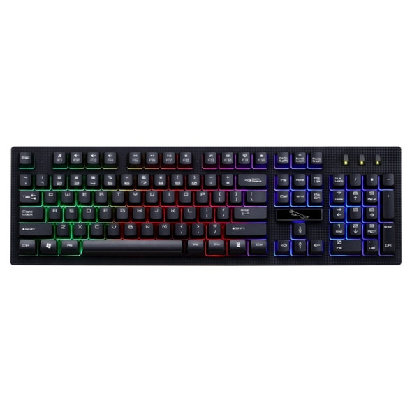 ZGB G20 104 Keys USB Wired Mechanical Feel RGB Backlight Computer Keyboard Gaming Keyboard(Black)