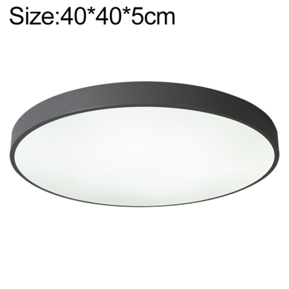 Macaron LED Round Ceiling Lamp, Stepless Dimming, Size:40cm(Grey)