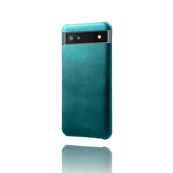 For Google Pixel 6a Calf Texture PC + PU Phone Case(Green)