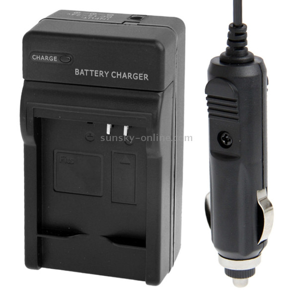 Digital Camera Battery Car Charger for Panasonic BCH7(Black)