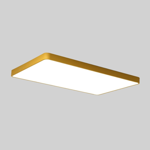 Macaron LED Rectangle Ceiling Lamp, Stepless Dimming, Size:110x70cm(Gold)