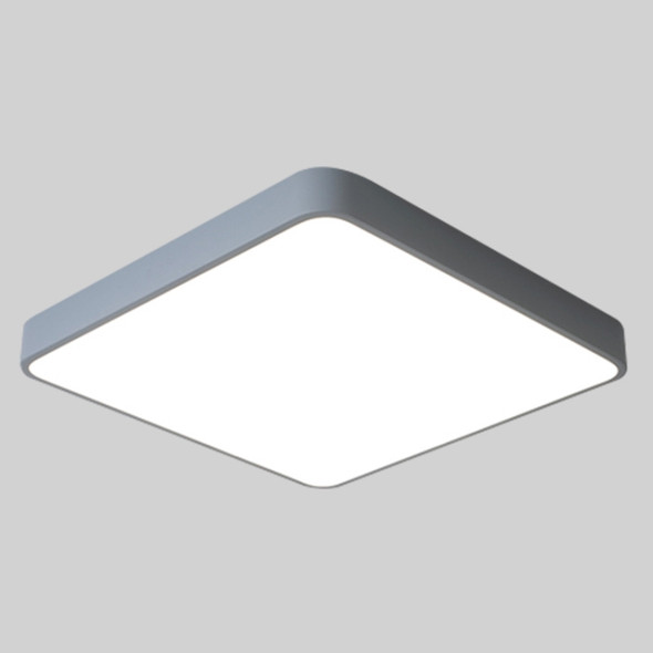 Macaron LED Square Ceiling Lamp, White Light, Size:30cm(Grey)