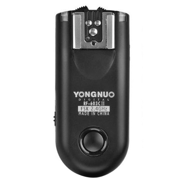 2 PCS YONGNUO RF603C II FSK 2.4GHz Wireless Flash Trigger with C1 Shutter Connecting Cable