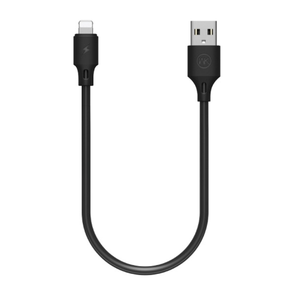 WK WDC-105i 2.4A 8 Pin Full Speed Pro Charging Data Cable, Length: 25cm(Black)