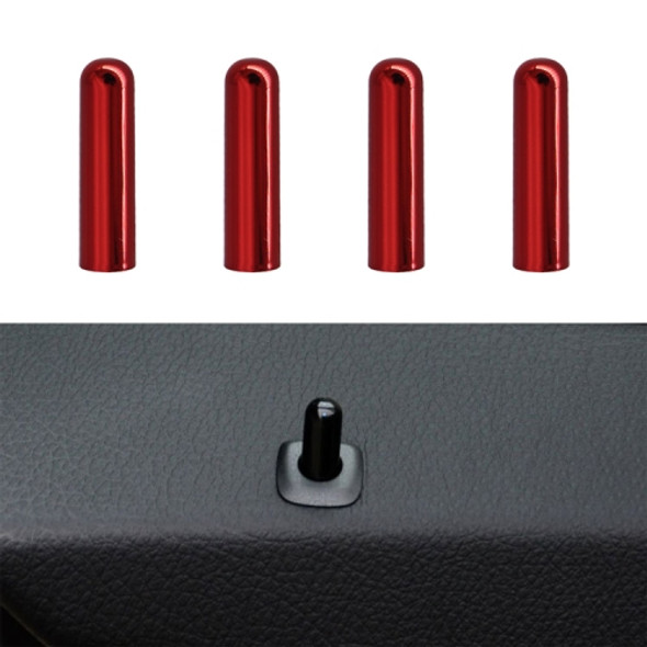 4 PCS Car Unlock Cover Door Bolt Door Handle for BMW X1 / X6 (Red)