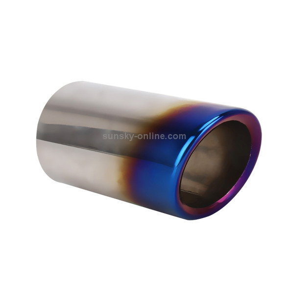 Car Styling Stainless Steel Exhaust Tail Muffler Tip Pipe for VW Volkswagen 1.2T Swept Volume(Blue)