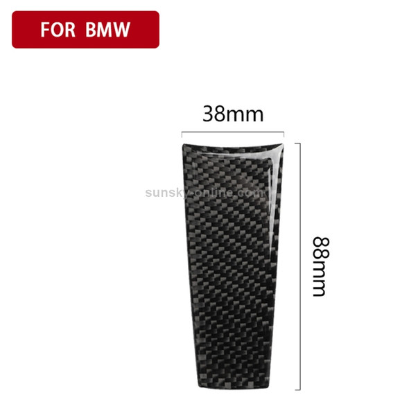 Car Carbon Fiber Steering Wheel Solid Color Decorative Sticker for BMW G01 X3 2018-2020 / G02 X4 2019-2020, Left and Right Drive Universal