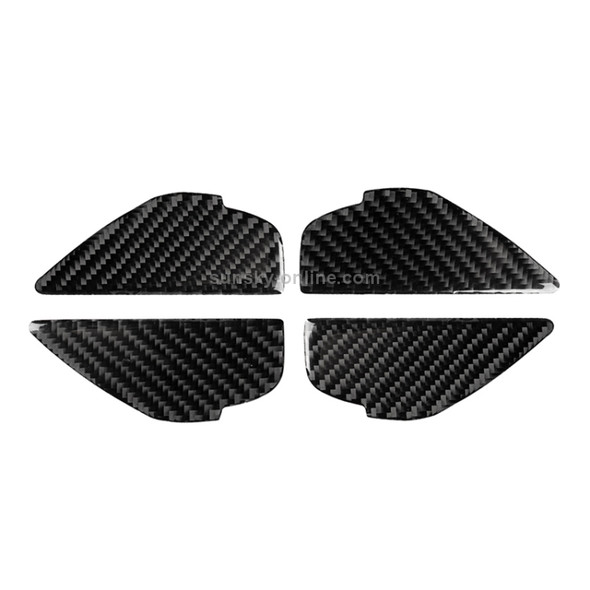 4 PCS Car Carbon Fiber Door Inner Handle Wrist Panel Decorative Sticker for Mazda Axela 2014 / 2017-2018