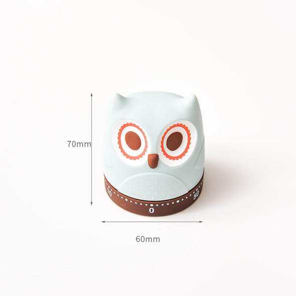 Creative Animal Pet Shape Time Manager Kitchen Cute Mechanical Learning Timer Alarm Reminder(Owl)