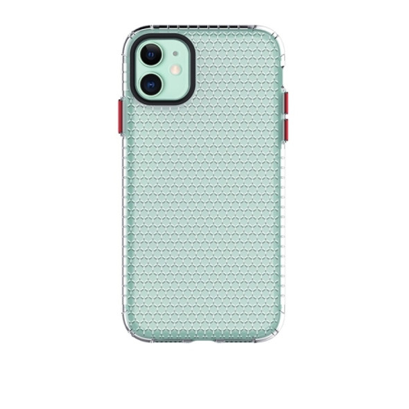 For iPhone 11 Honeycomb Shockproof TPU Case(Transparent)