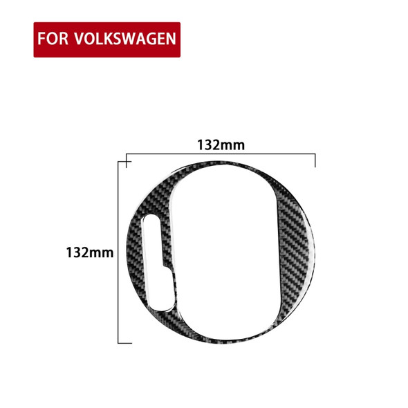 Car Carbon Fiber Gear Panel Inside Frame Decorative Sticker for Volkswagen Beetle 2012-2019, Left Drive