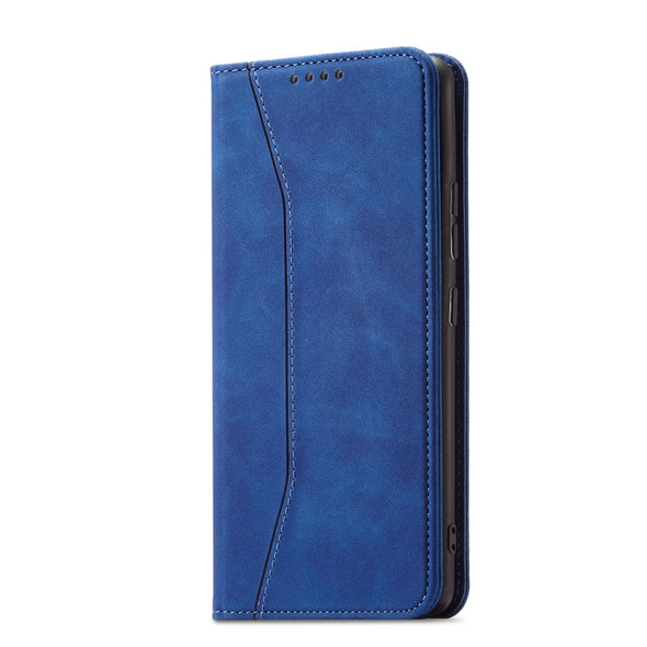 For Nokia G50 5G Magnetic Dual-fold Leather Phone Case(Blue)