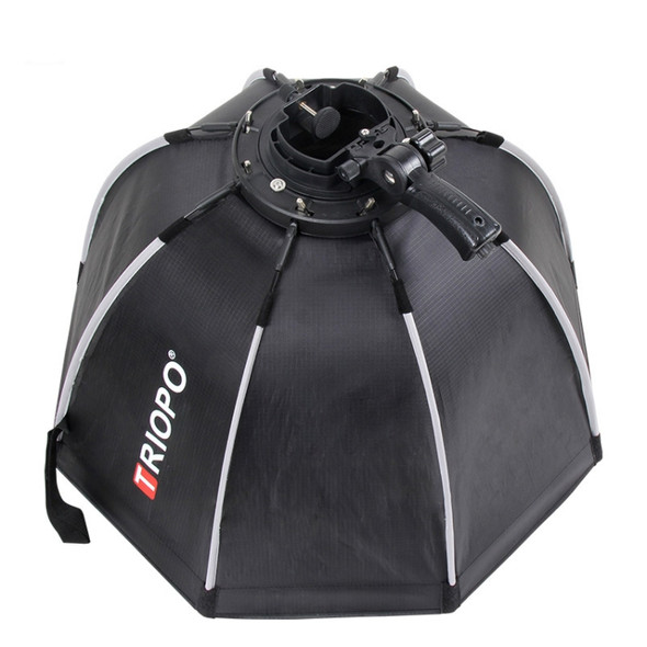 TRIOPO KS2-90 90cm Fast Loading Speedlite Flash Octagon Parabolic Softbox Diffuser (Black)