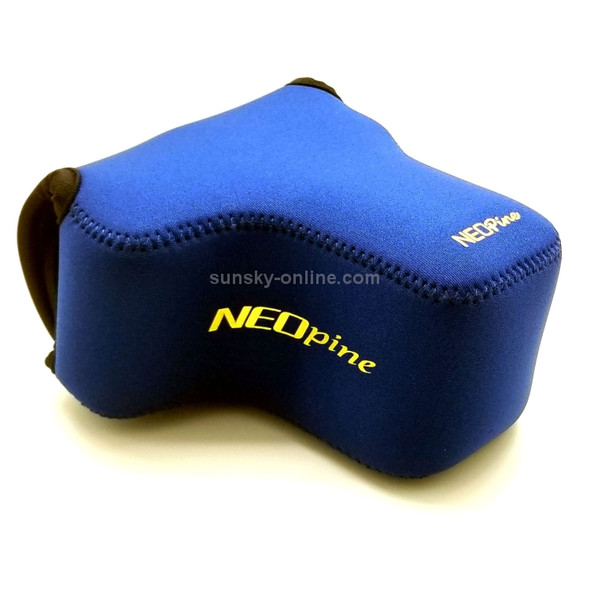 NEOpine Neoprene Shockproof Soft Case Bag with Hook for Sony ILCE-6500 / A6500 Camera(Dark Blue)